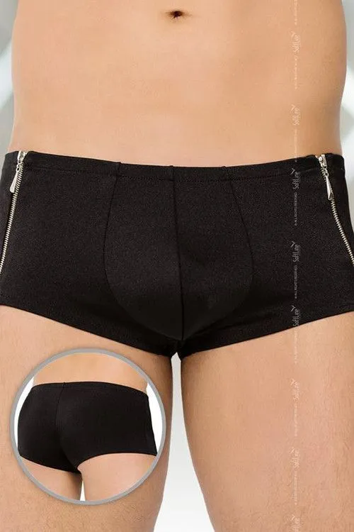 Эротическое трусы-шорты мужские softline, черные в Сочи