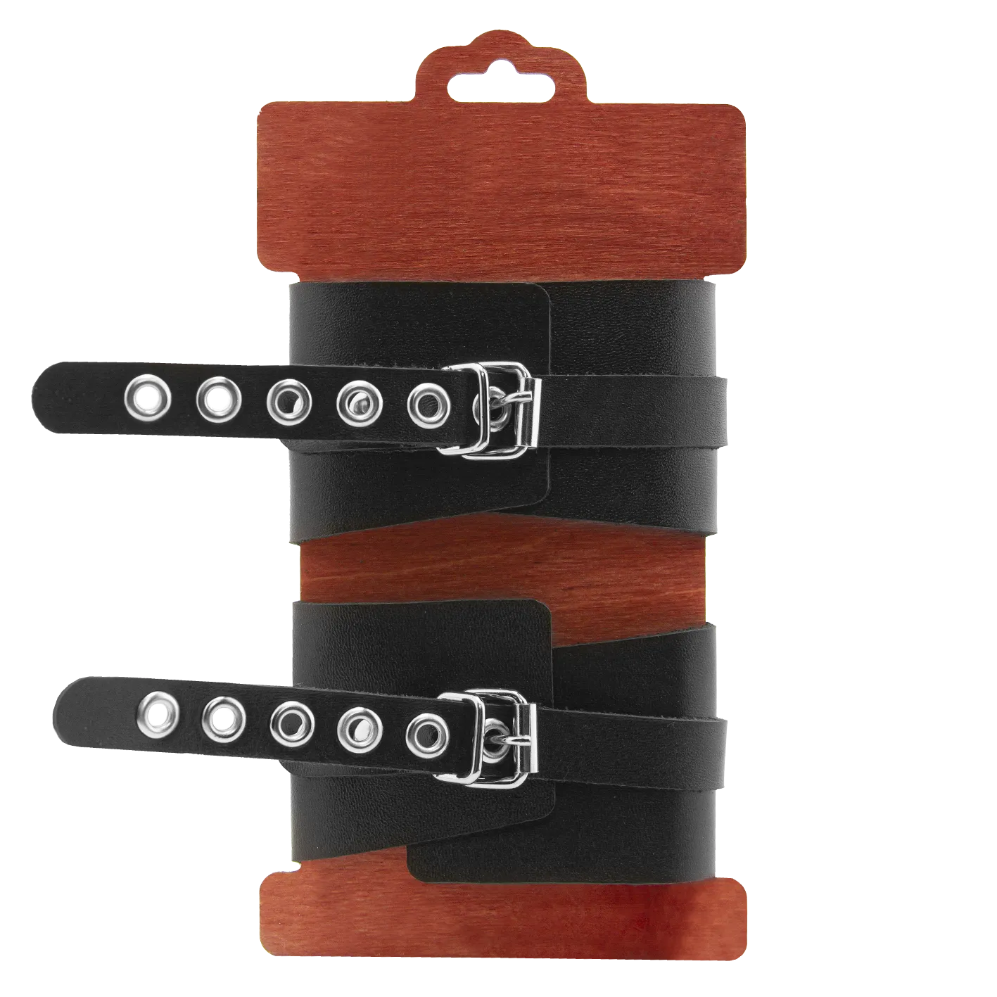 оковы pinkrabbit из черной кожи с белым декором в Сочи