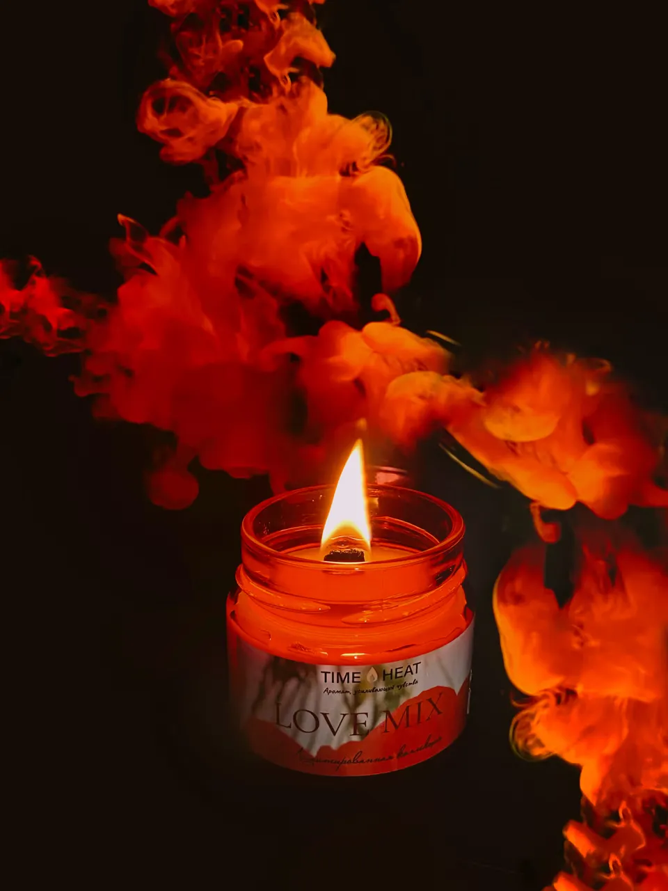 свеча ароматическая лимитированная time heat "love mix" в банке в Сочи