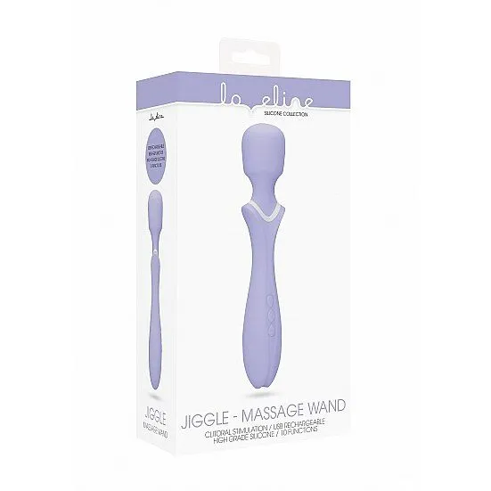универсальный вибромассажёр loveline massage wand - jiggle, фиолетовый в Сочи