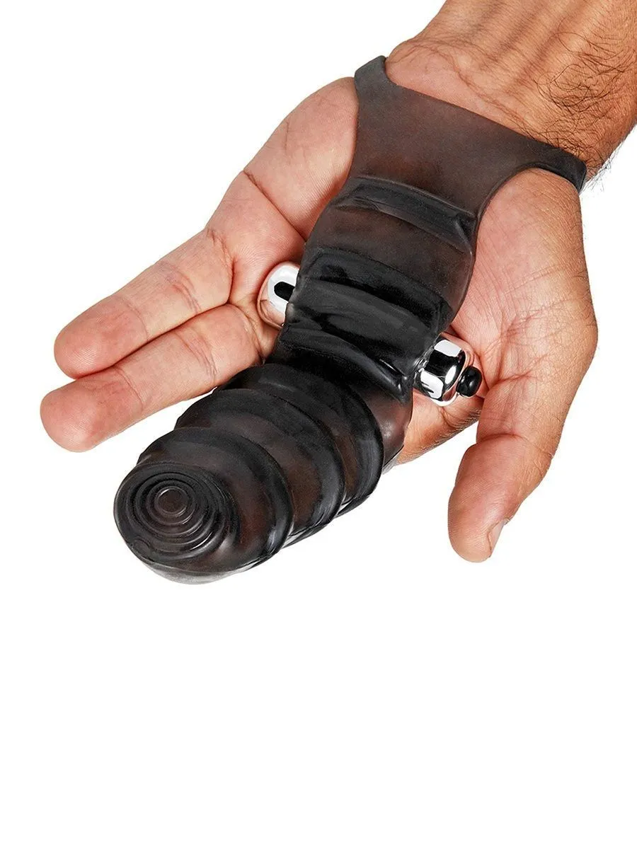 насадка на палец master series для стимуляции точки g, чёрная в Сочи