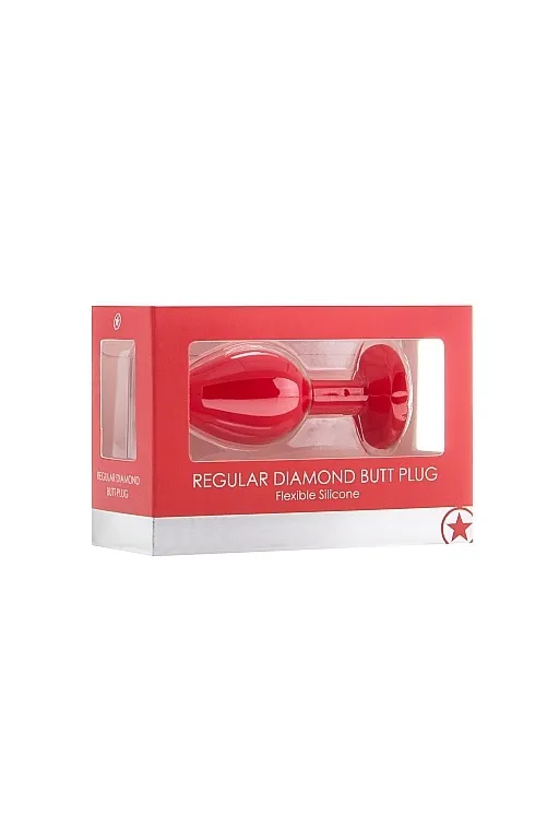 анальная пробка с кристаллом diamond butt plug (medium) в Сочи