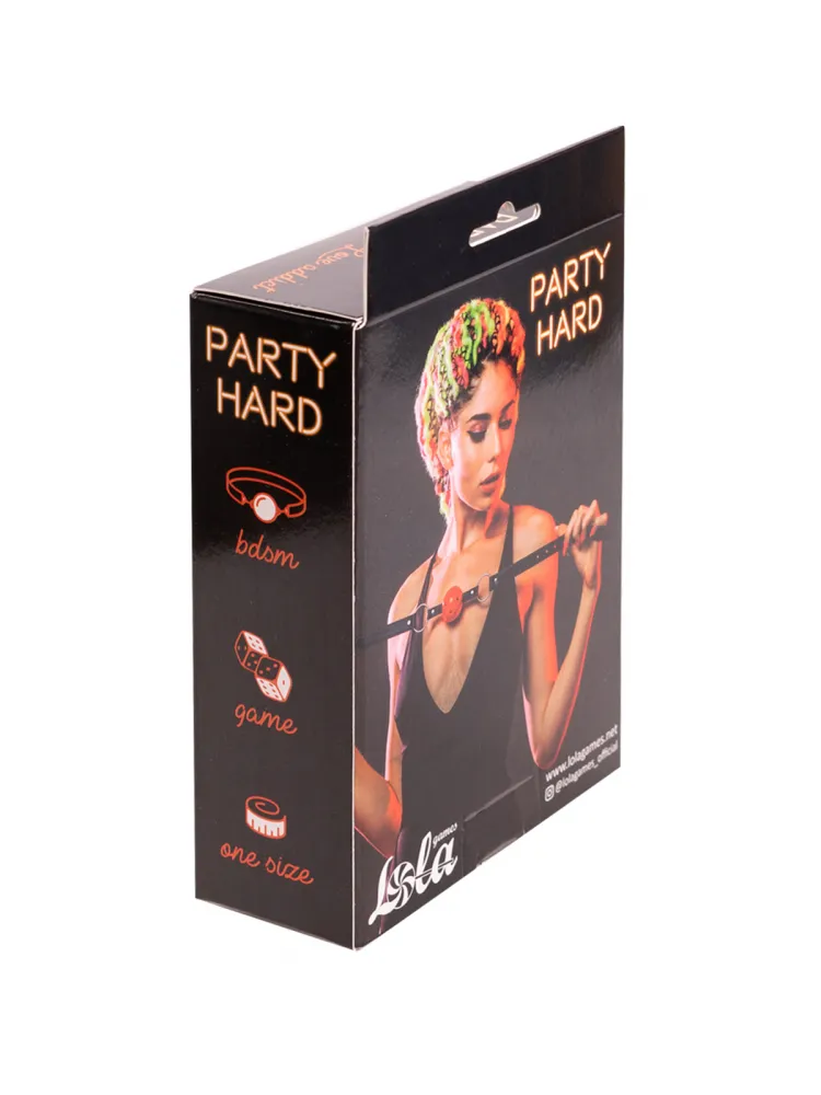 кляп party hard love addict red 1146-02lola в Сочи