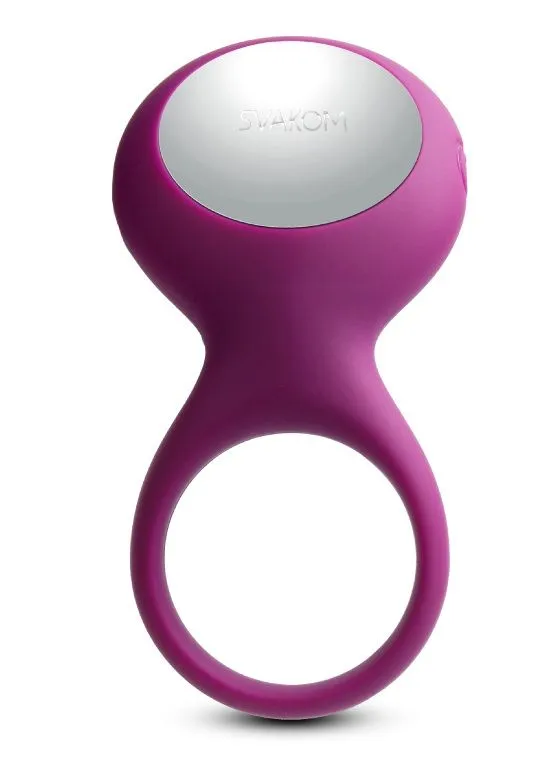 виброкольцо со стимулятором svakom tyler, фиолетовое в Сочи