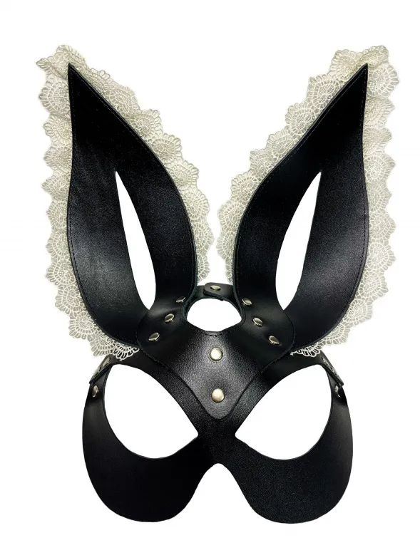 маска зайца с белым кружевом 68016ars в Сочи