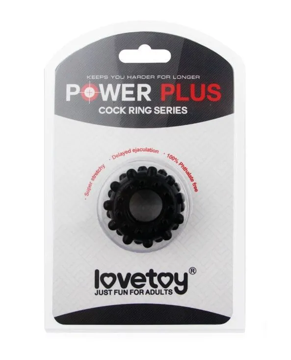 эрекционное кольцо lovetoy power plus 1433, черное в Сочи
