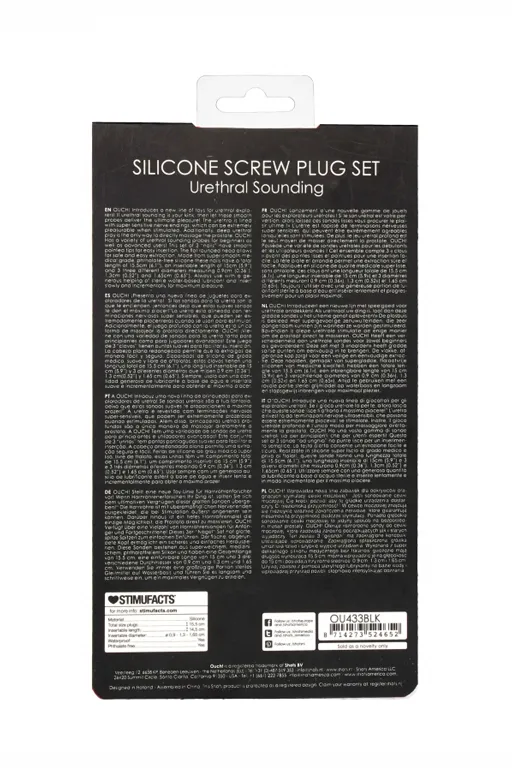 набор из трех стимуляторов уретры (струн) silicone screw plug set в Сочи