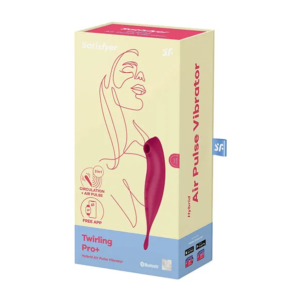 вакуумный массажер satisfyer twirling pro+ dark red 043906sa в Сочи