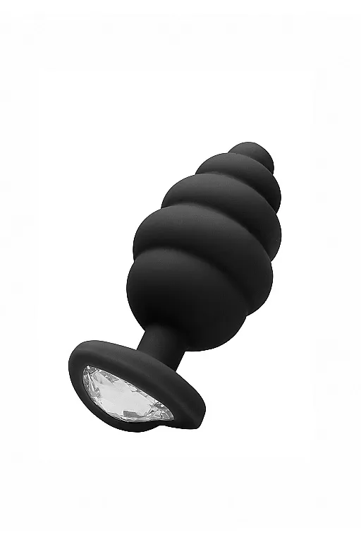 анальная пробка large ribbed diamond heart plug в Сочи