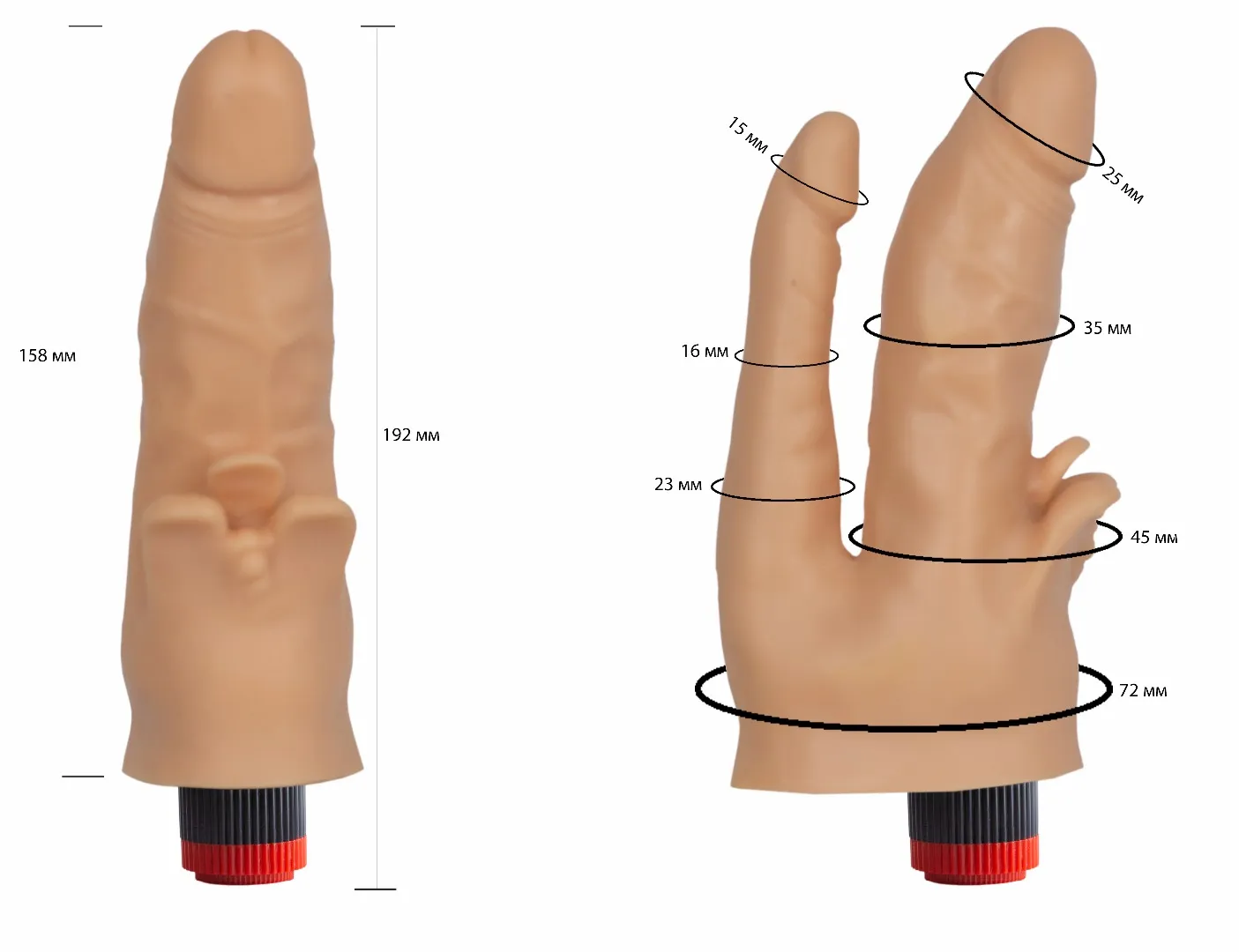 вибратор гелевый двойной 114900ru в Сочи