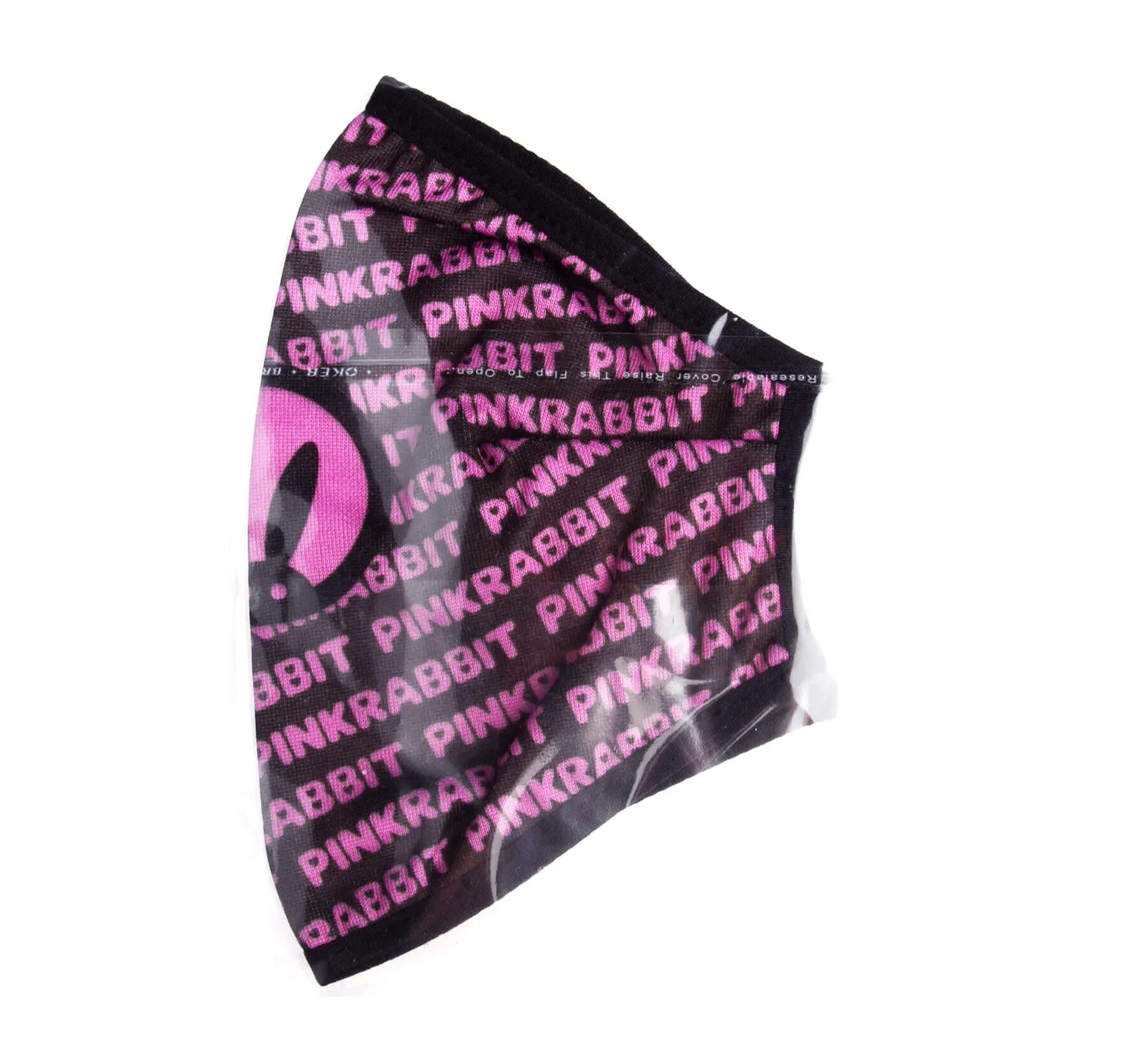 декоративная маска для лица pinkrabbit черно-розовая в Сочи