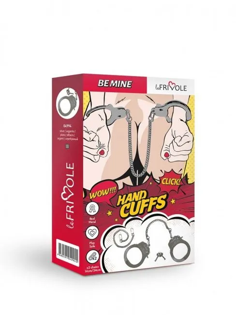 наручники декоративные со сменными цепями le frivole be mine, металл в Сочи