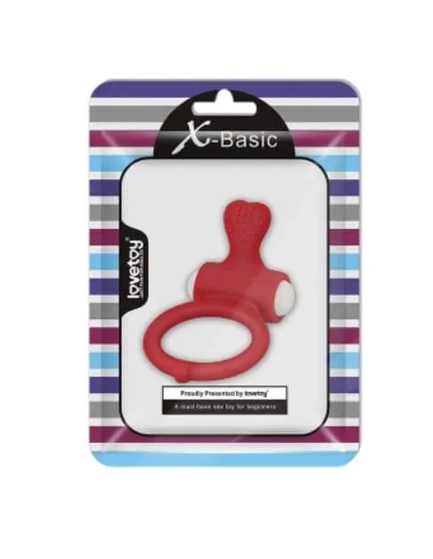 эрекционное виброкольцо lovetoy power heart, красное в Сочи