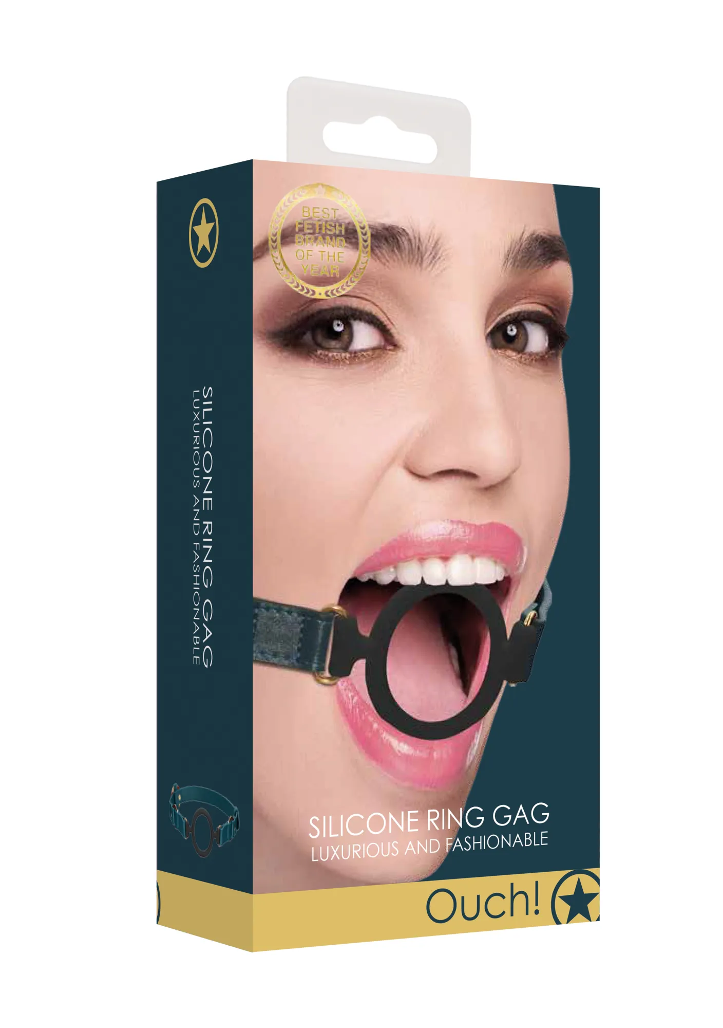 кляп с креплением ouch ouch! - silicone ring gag - green в Сочи