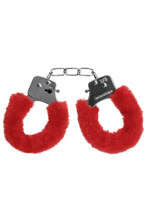 металлические наручники с меховой обивкой pleasure handcuffs furry в Сочи
