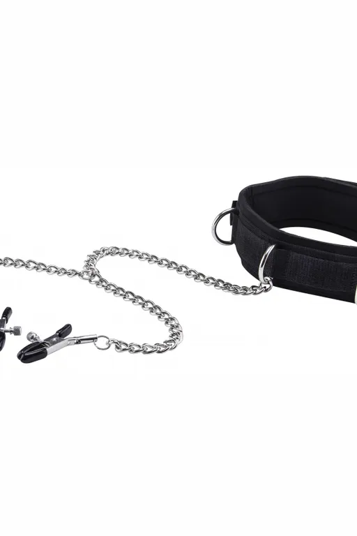ошейник с зажимами на соски velcro collar в Сочи