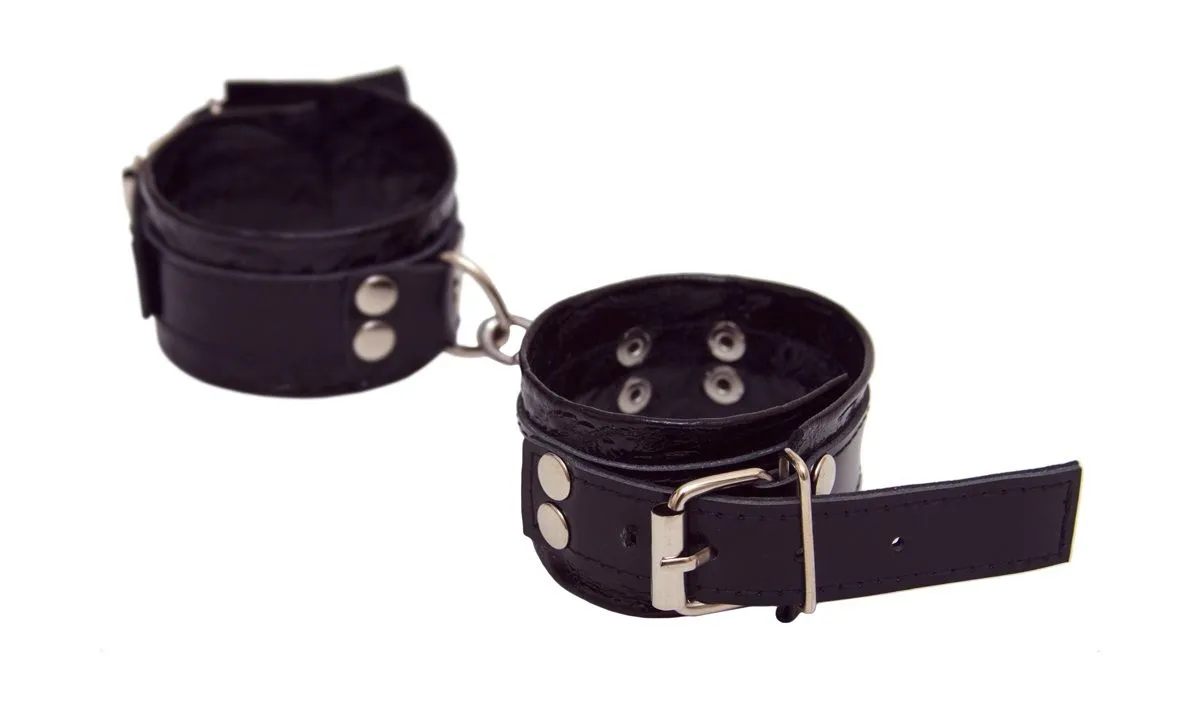 наручники декоративные кожаные индиго лайт в Сочи