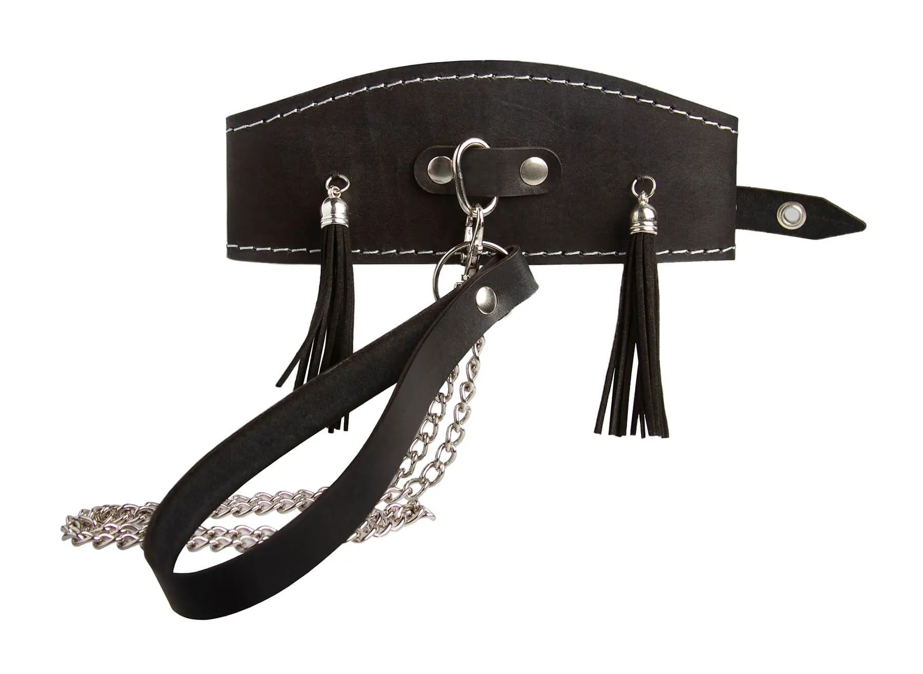 ошейник высокий pinkrabbit с кисточками, чёрный в Сочи