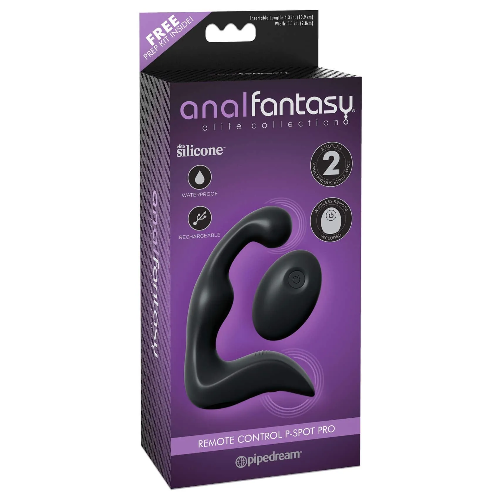 вибростимулятор простаты простаты pipedream anal fantasy p-spot pro, черный в Сочи