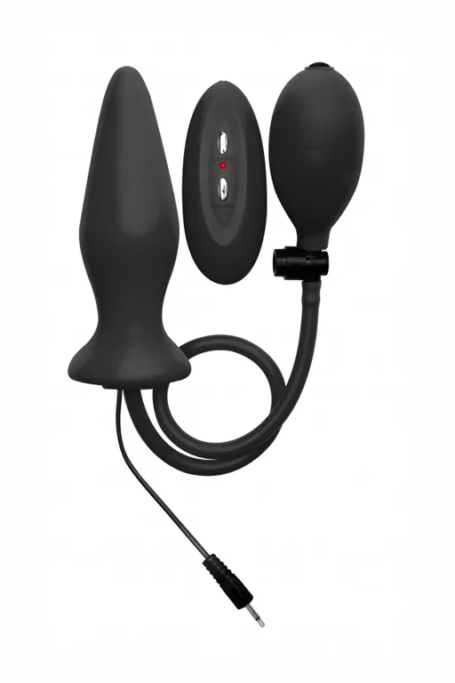 расширяющаяся анальная пробка с вибрацией inflatable vibrating silicone plug в Сочи