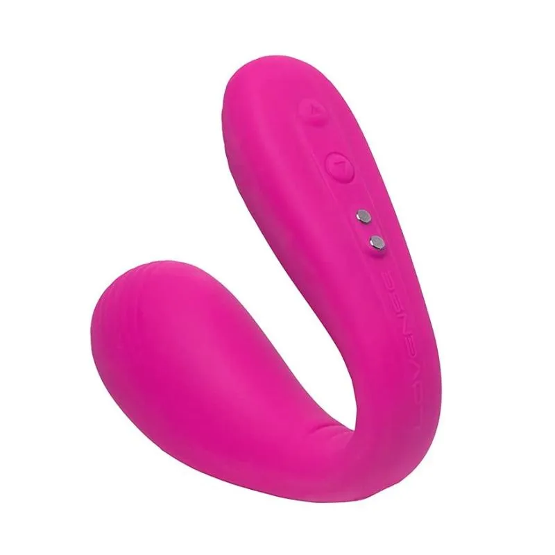 двойной вибростимулятор с приложением lovense dolce (quake), розовый в Сочи