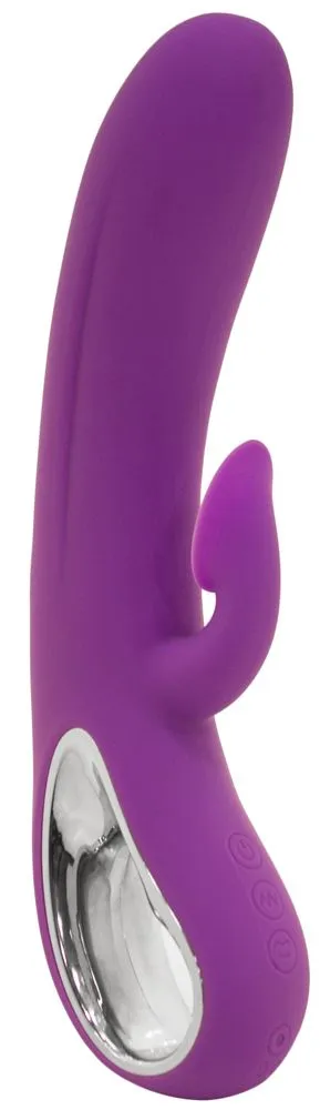 Вибратор с вакуумным отростком Lapin Rose Only Two, фиолетовый