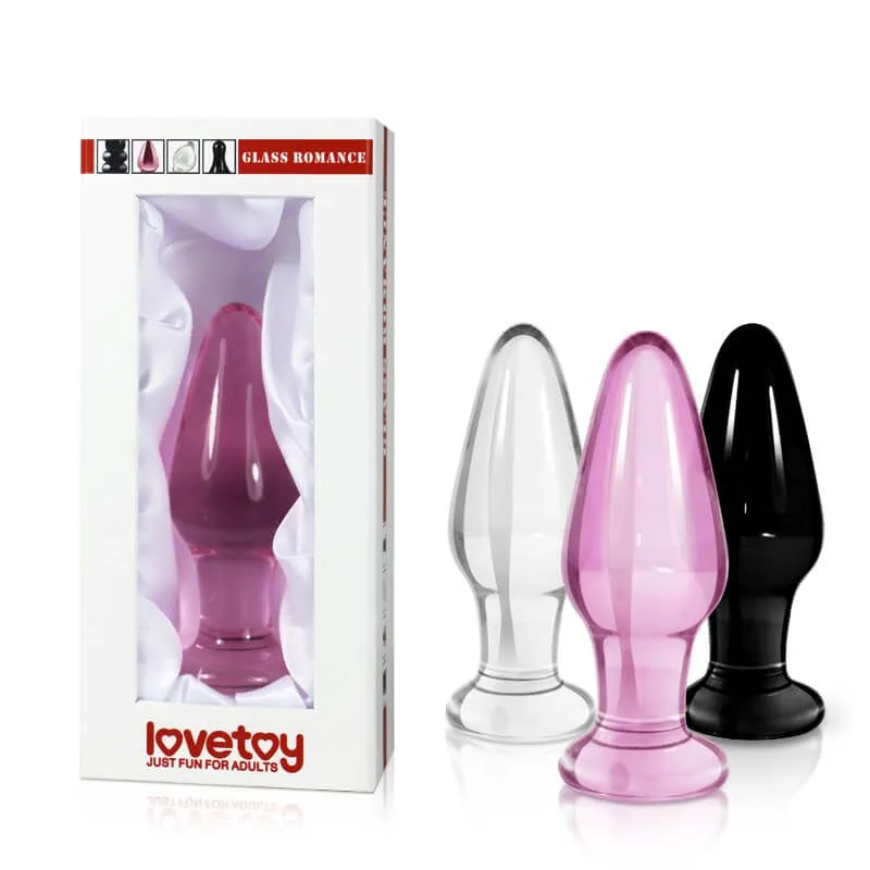 анальная пробка lovetoy glass romance 11, прозрачная в Сочи