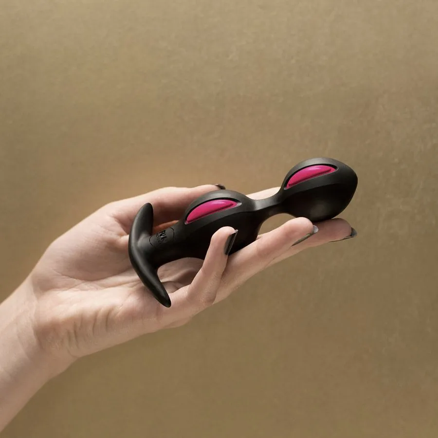 анальные шарики fun factory b balls, черно-малиновые в Сочи