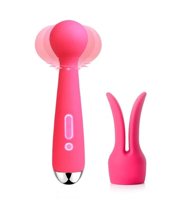 универсальный массажер с насадкой svakom emma, розовый в Сочи