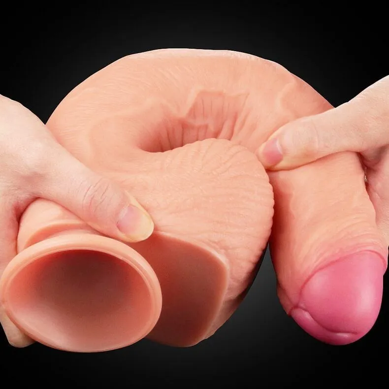 фаллоимитатор lovetoy 12 inch dual layered nature cock king sized, телесный в Сочи