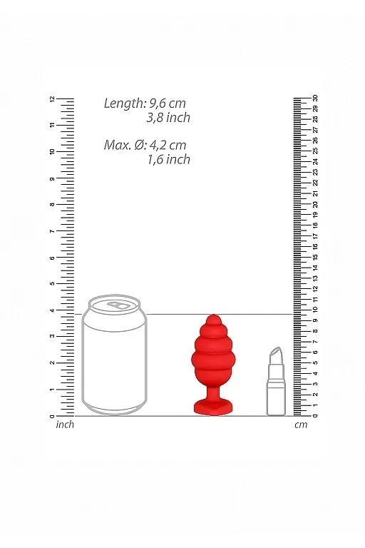 анальная пробка extra large ribbed diamond heart plug в Сочи