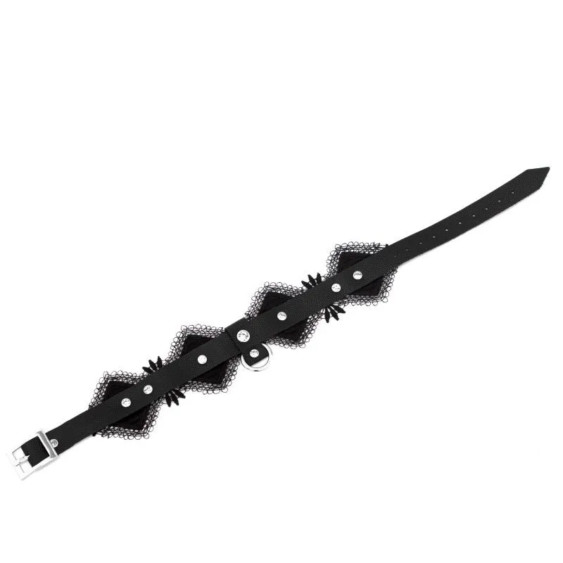 чокер с кружевом pinkrabbit чёрный в Сочи