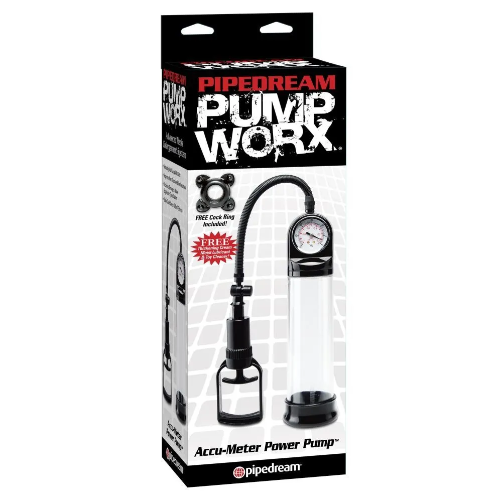 помпа pipedream accu-meter power pump, прозрачная в Сочи