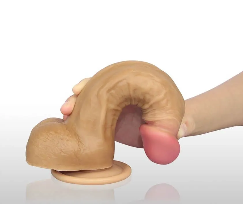 фаллоимитатор на присоске lovetoy nature cock 8 inch, телесный в Сочи