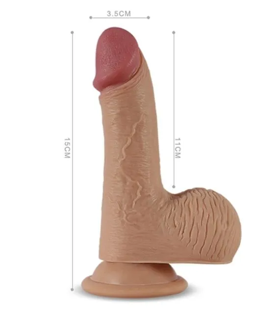 вибратор на присоске lovetoy nature cock luca, телесный в Сочи