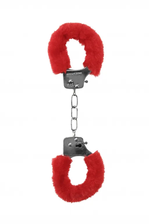металлические наручники с меховой обивкой pleasure handcuffs furry в Сочи