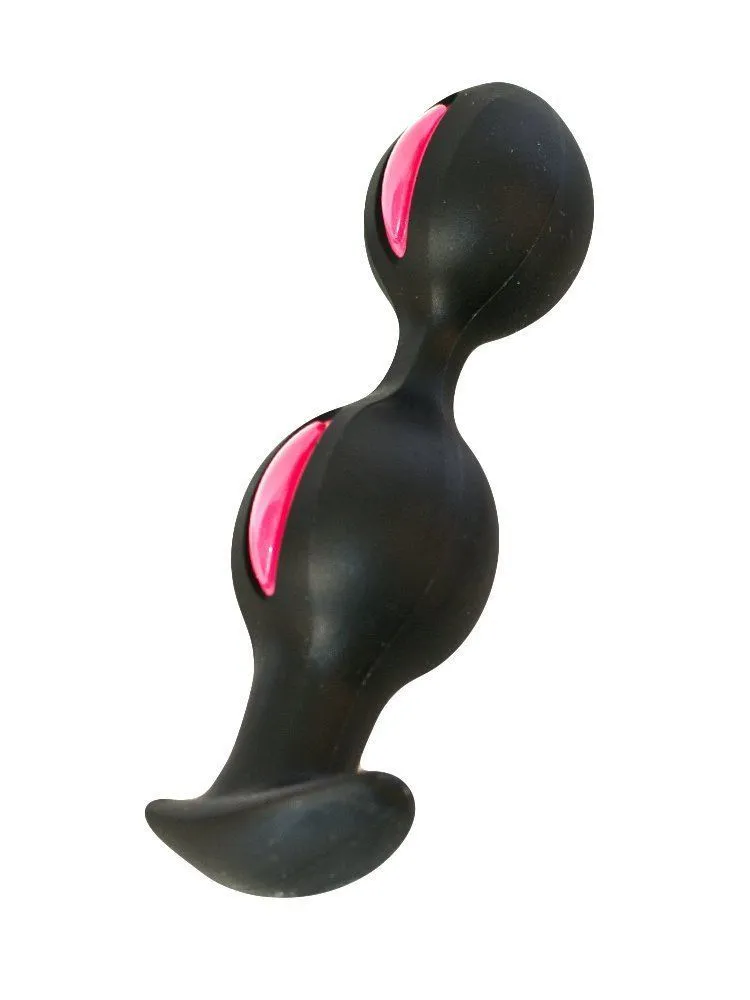 анальные шарики fun factory b balls, черно-малиновые в Сочи