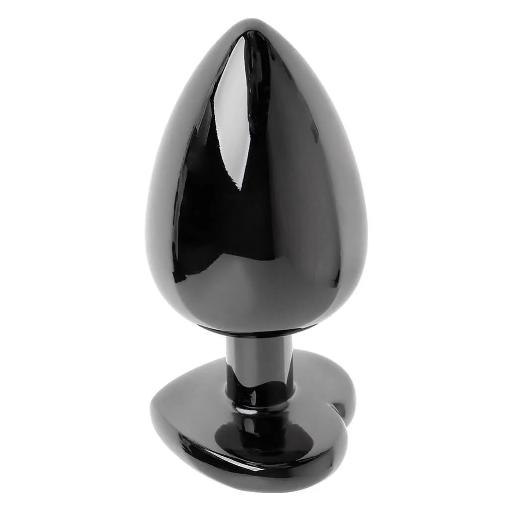 анальная пробка lovetoy rosebud heart, с синим камнем в Сочи