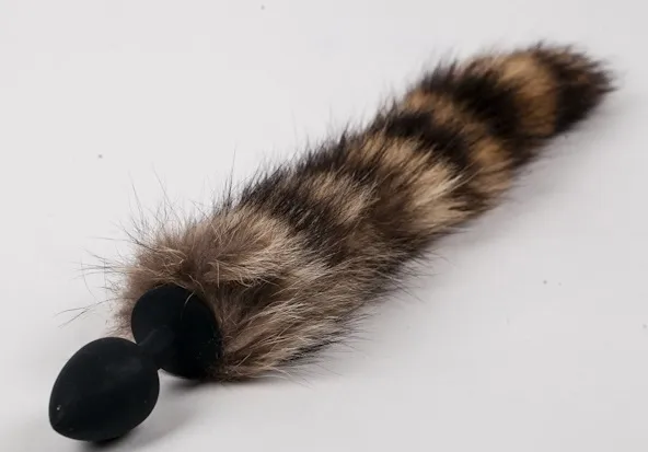 пробка черная силиконовая с полосатым хвостом 47166-mm в Сочи