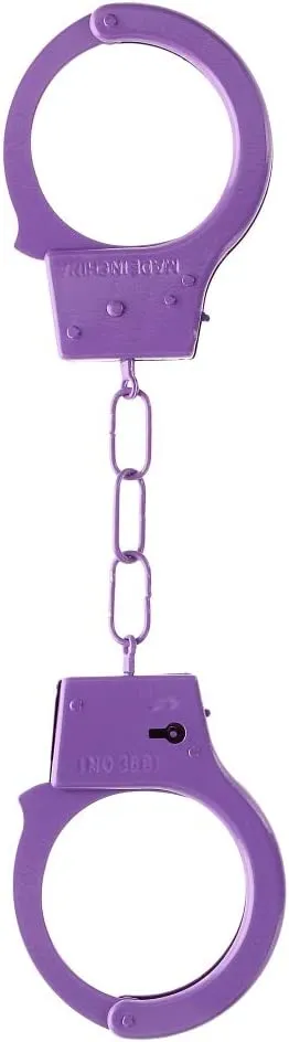 наручники металлические beginner's handcuffs, фиолетовые в Сочи