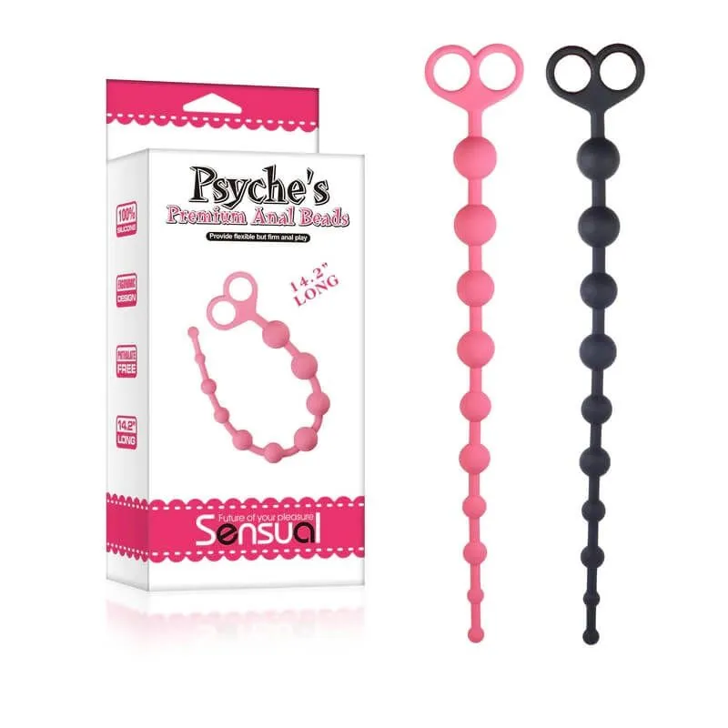 анальная цепочка lovetoy psyches premium anal beads, чёрная в Сочи