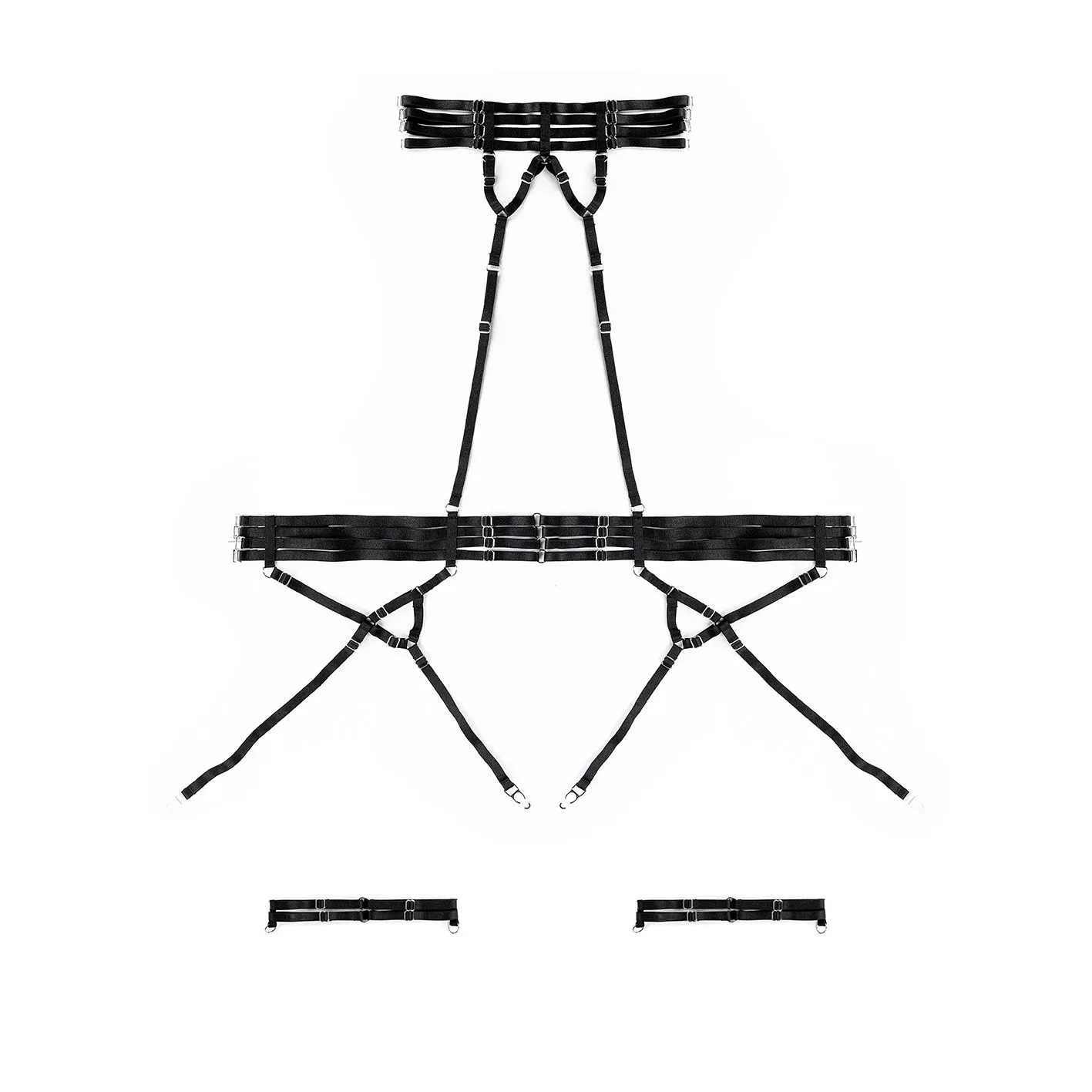 портупея pinkrabbit bandage elastic, чёрный в Сочи