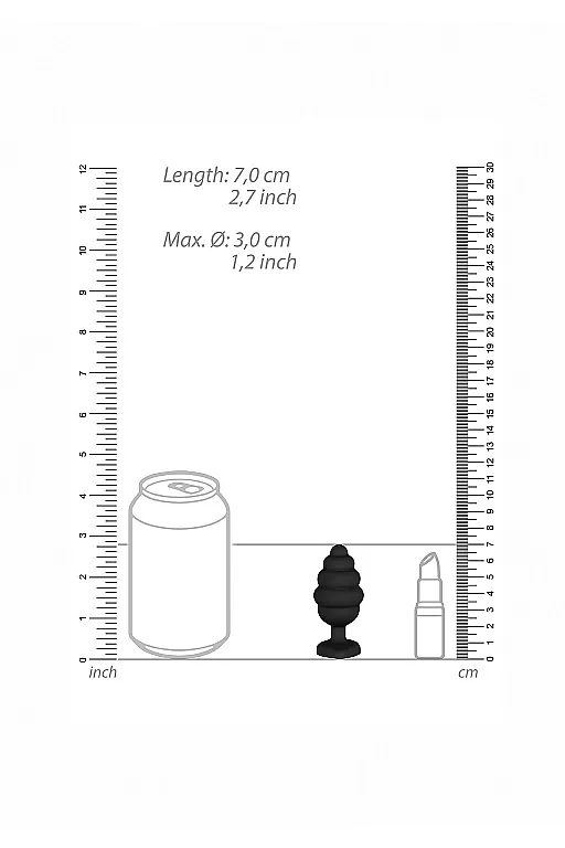анальная пробка regular ribbed diamond heart plug в Сочи