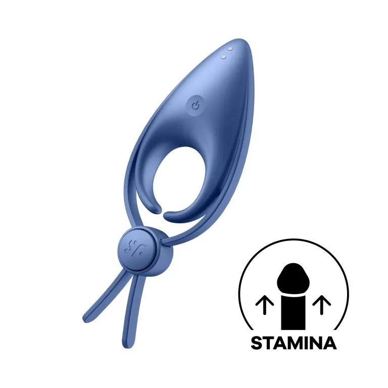 эрекционное кольцо (лассо) sniper с вибрацией (голубой) в Сочи