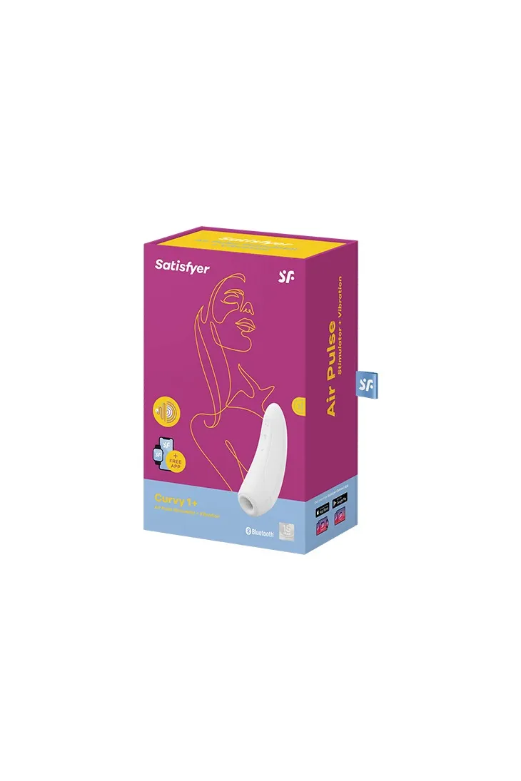 вакуумный массажер с вибрацией satisfyer curvy 1 plus white 001845sa в Сочи