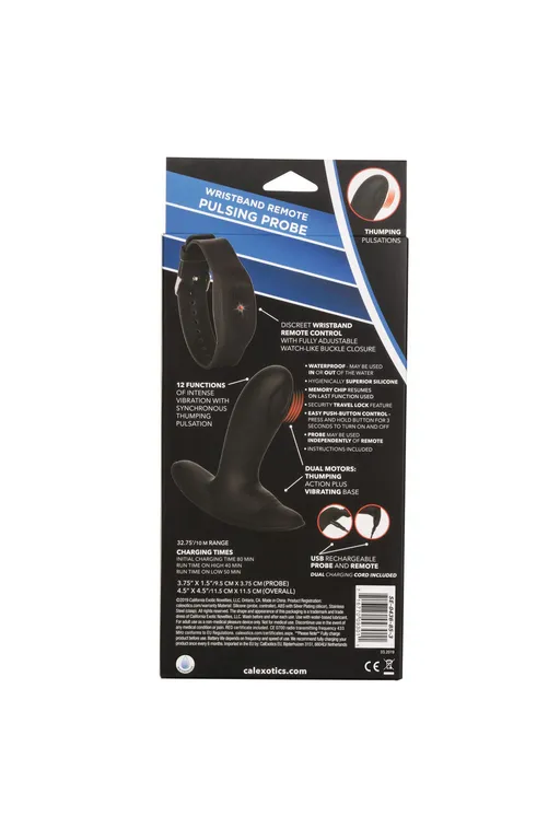 анальный стимулятор pulsing probe с функией "пульсирующее воздействие" и управлением с браслета в Сочи