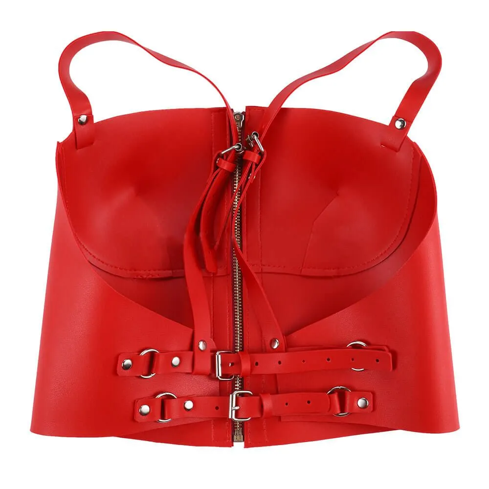 Эротическое корсет на молнии lapin rose harness, красный в Сочи