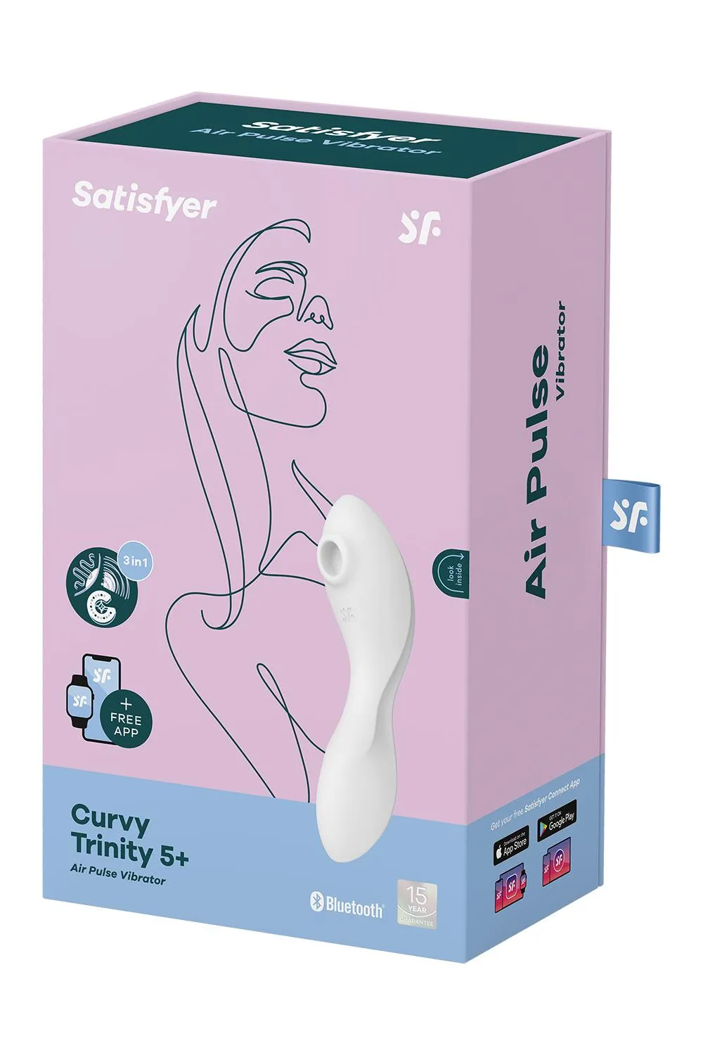 вакуумный массажер satisfyer curvy trinity 5+ white 036557sa в Сочи