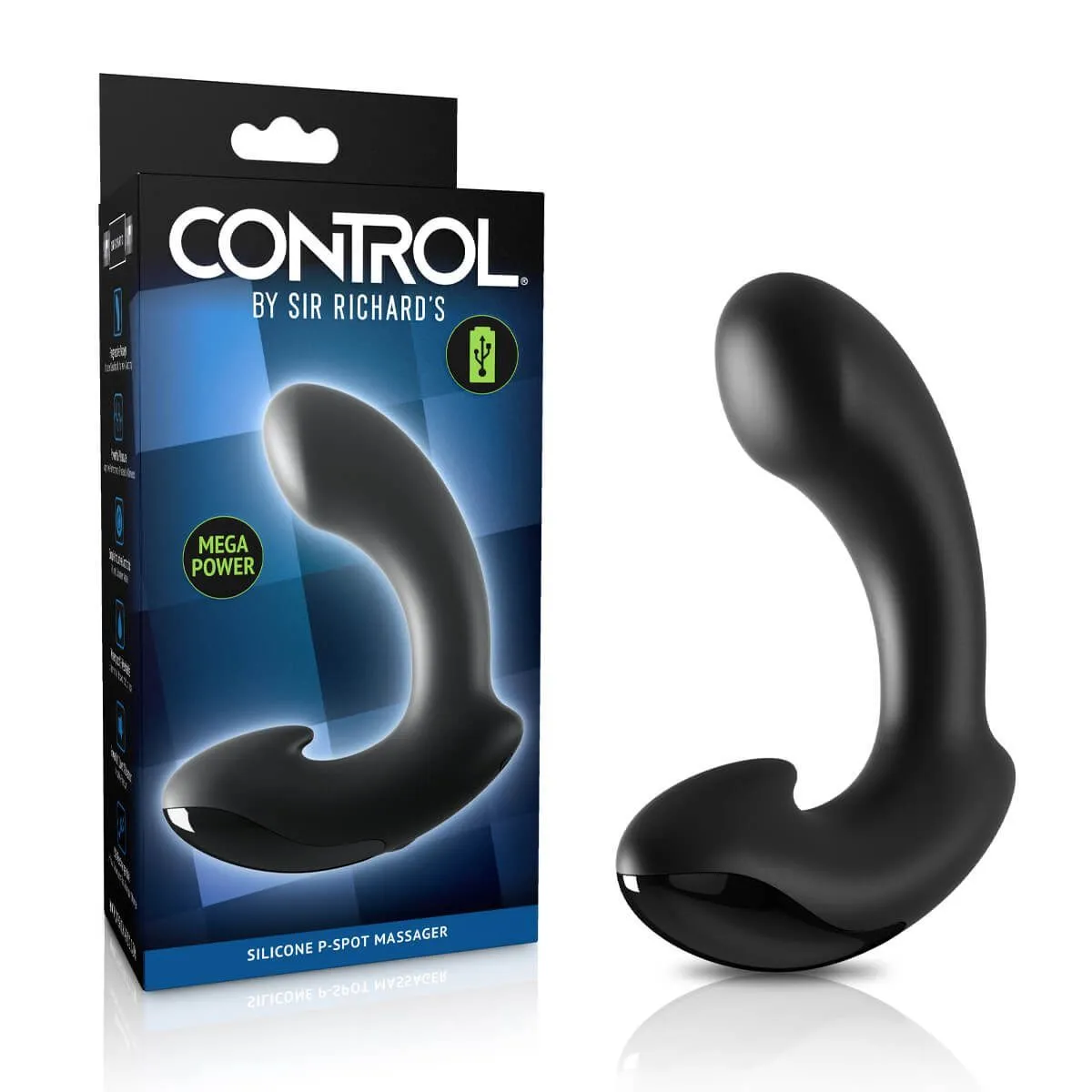 анальный массажер control by sir richards silicone p-spot massager, чёрный в Сочи