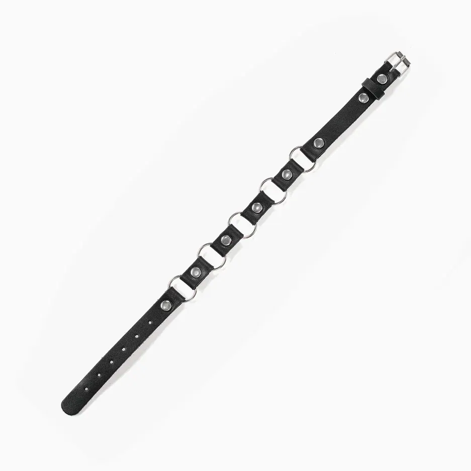 чокер pink rabbit кожаный с кольцами в Сочи